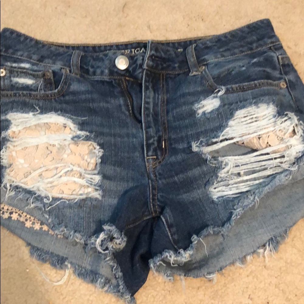 High rise shorts